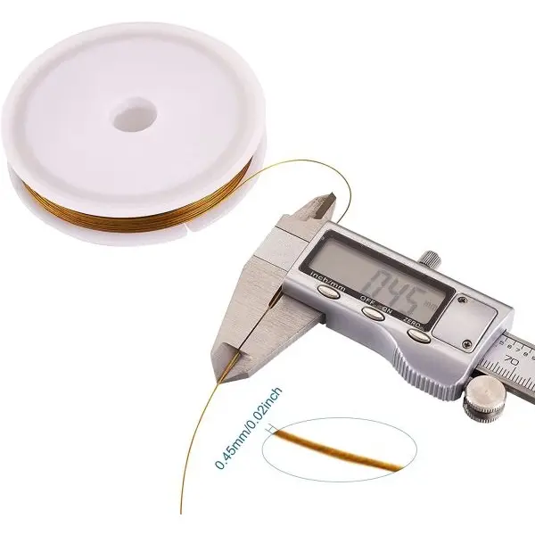 Beading Wire For Jewelry Making (Golden) -1 Spool - Image 4