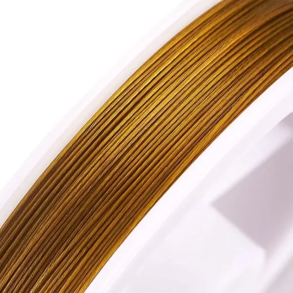 Beading Wire For Jewelry Making (Golden) -1 Spool - Image 5