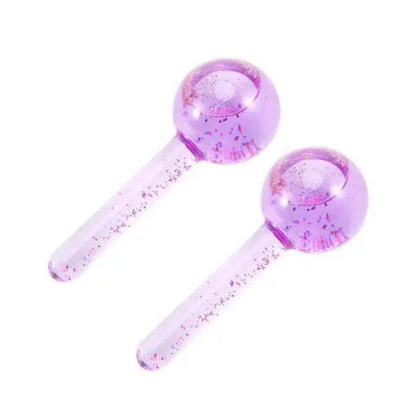 Beauty Crystal Ball Face Massage Skin Care Ball Ice Wave Stick 2pcs Beauty Tools - Image 2