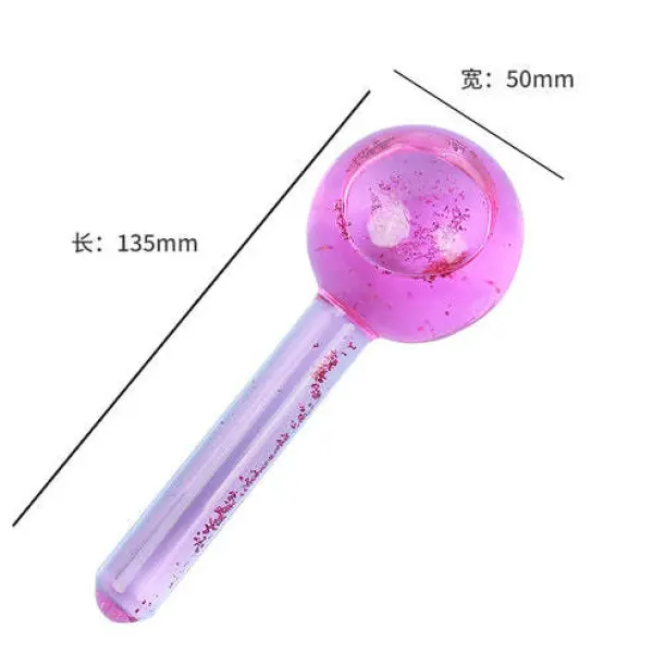 Beauty Crystal Ball Face Massage Skin Care Ball Ice Wave Stick 2pcs Beauty Tools - Image 3