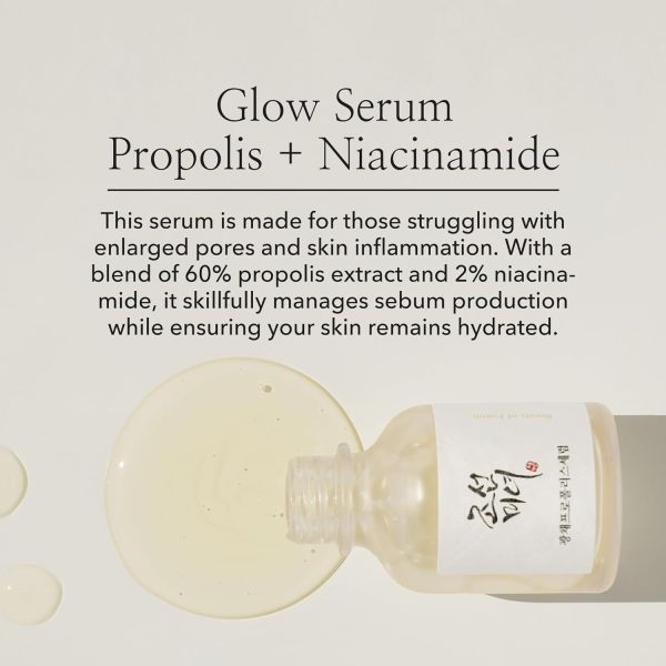 Beauty Of Josean Glow Serum Propolis And Niacinamide Hydrating Facial Soothing Moisturizer For Irritated Uneven Skin Tone , Korean Skin Care 30ml , 1 Floz - Image 4