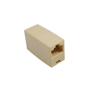 RJ45 Ethernet cable connector, F-to-F type, Almond color