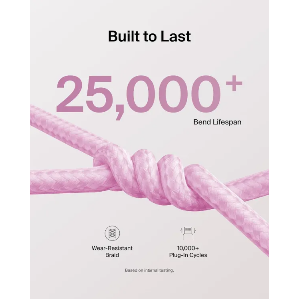 Belkin Braided USB-C to USB-C Cable – Pack of 2 | 240W | PD Compatible - Image 3