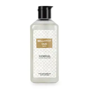 BELLAVIITA OUD WHITE Body Wash Shower Gel for Women & Men | 250ml | Unisex Body wash with Aloe Vera Extract | Deep Cleansing