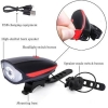 Bicycle Rechargeable Light And Horn 140 DB with Super Bright 250 Lumen Light 3 Modes