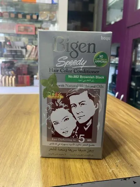 Bigen Speedy Hair Color Conditioner-882(Brownish Black) by Genuine Collection - Image 2