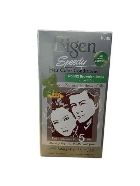 Bigen Speedy Hair Color Conditioner-882(Brownish Black) by Genuine Collection