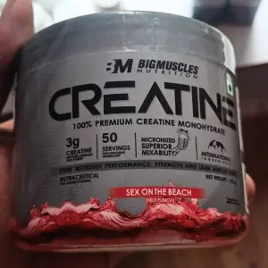 Bigmuscles Nutrition Creatine Monohydrate 155g (50 Serving ) Fruit Punch