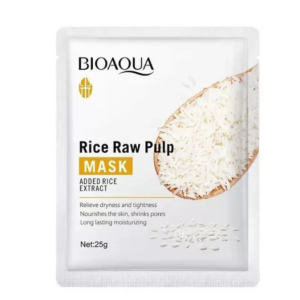 BIIOAQUA Rice Raw Pulp Moisturizing Face Mask Sheet Pack Of 3