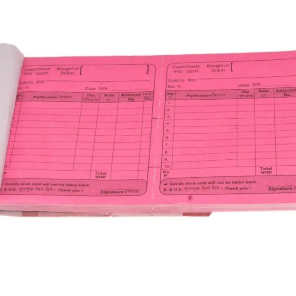 Bill Book (Set Of 5)