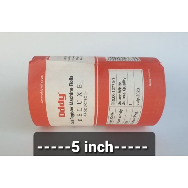 Billing Roll/ Oddy Single Ply 5 inch Wide Bill Roll for POS Printer - Image 4