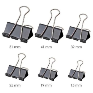 Binder Clips 19mm ( Set Of 12 Pcs)