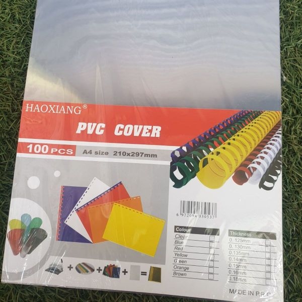 Binding Film Set Of 100 Piece,100 Micron Clear Plastic Sheets In A4 Size - Image 4