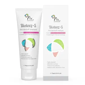 Bioteez-S, Anti Dandruff Shampoo, Flaky Scalp Condition, Nourish Dry Hair, Relieves Itchy & Dry Scalp, Recurrent Dandruff, Sulphate & Paraben Free Formulation - 75ml