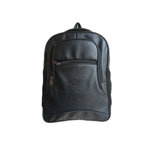Black Color Leather Backpack