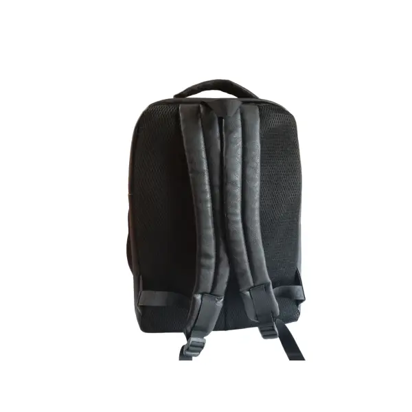 Black Color Leather Backpack - Image 5