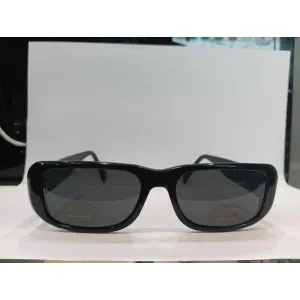 Black Rectangle Unisex Sunglasses P478GY1PV
