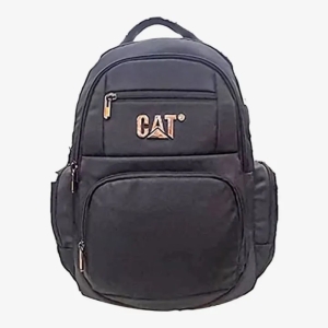 Black Solid Large Capacity Backpack With 18 Inch Laptop Compartment