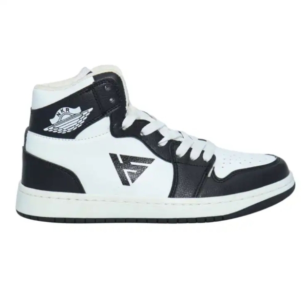 Black Synthetic Round Toe Lace-Up Closure Medium Width Casual Sneakers For Men (T1) - Image 2