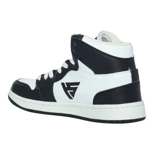 Black Synthetic Round Toe Lace-Up Closure Medium Width Casual Sneakers For Men (T1) - Image 4