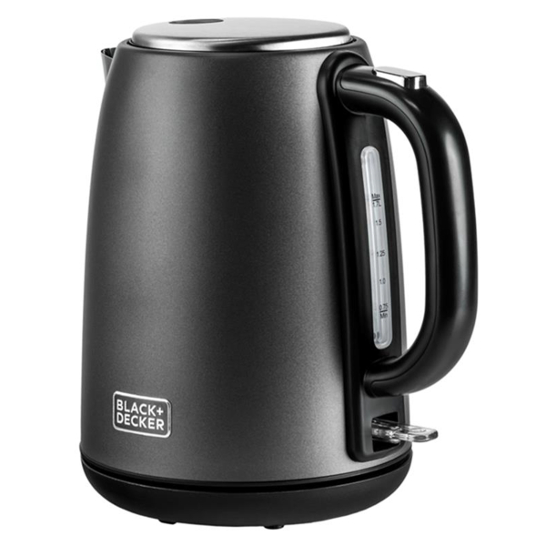 Black+Decker 1.7L Electric Kettle - Stainless Steel Series - Image 3