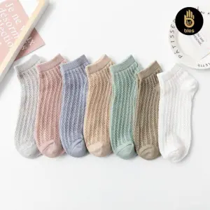 Bles 7 Color Hollow Female Socks