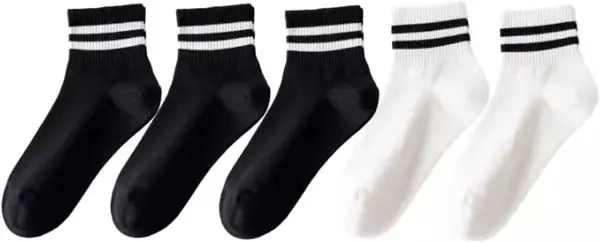 Bles Stripe Solid Socks - Striped and Solid Socks