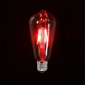 Blue Green Red Color ST64 4W Led Filament Light COB Edison Retro Bulbs Halloween Room Decor Ampoule Lampara 220V Led