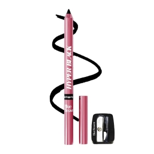 Blue Heaven Hyper Black Gel Kajal Eyeliner Enriched with Vitamin E & Almond Oil | Smudge-Proof & Waterproof | Smooth Glide Kajal For Women With Sharpener | 24 Hrs Long Stay