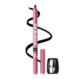 Blue Heaven Hyper Black Gel Kajal Eyeliner Enriched with Vitamin E & Almond Oil | Smudge-Proof & Waterproof | Smooth Glide Kajal For Women With Sharpener | 24 Hrs Long Stay