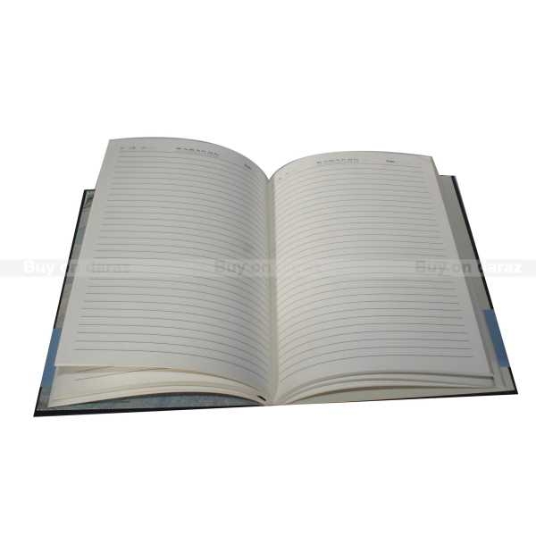 Blue Sr International 224 Sheets Bookmark Hard Cover Notebook - Image 4