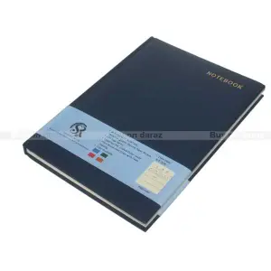 Blue Sr International 224 Sheets Bookmark Hard Cover Notebook