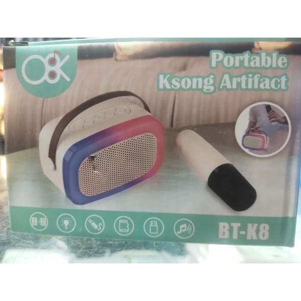Bluetooth Speaker With K12 Karoake/Karaoke Single And Double Mic Children Singing Bluetooth Speaker (Color May Vary) - Image 3