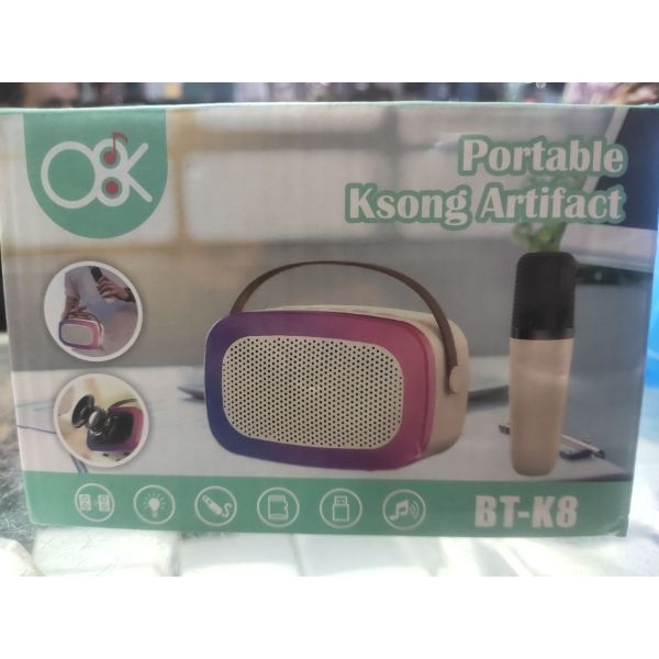 Bluetooth Speaker With K12 Karoake/Karaoke Single And Double Mic Children Singing Bluetooth Speaker (Color May Vary) - Image 4