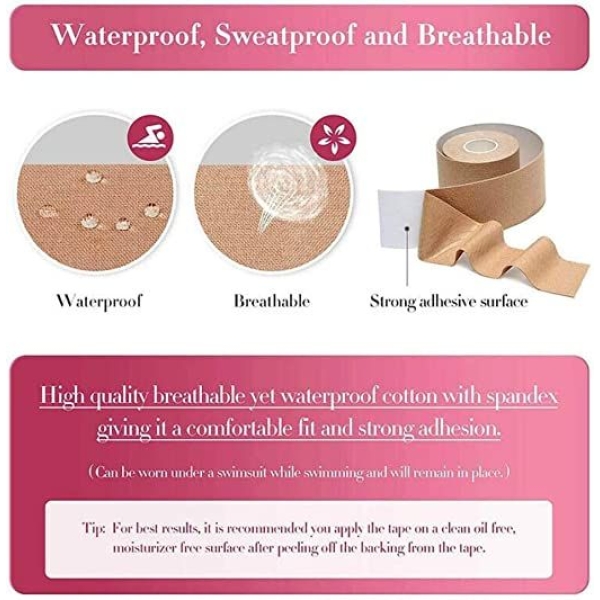 Boob Tape Invisible Breast Lift Tape, Perfect Sculpt Adhesive Push-up Boob Shape - Image 2