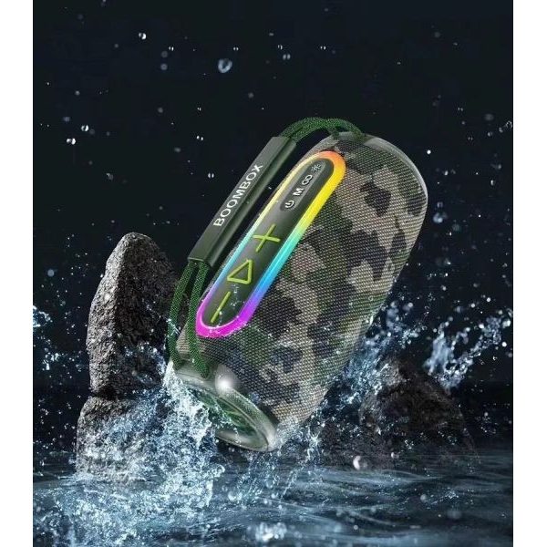 Boombox 680 Bluetooth Speaker RGB Led Light Powerful Bass Clear Sound Quality 4-6 Hours Playtime - Image 2