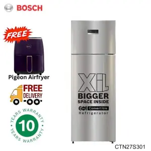 BOSCH 263 Litres Double Door Refrigerator Inverter Nofrost CTN27S301