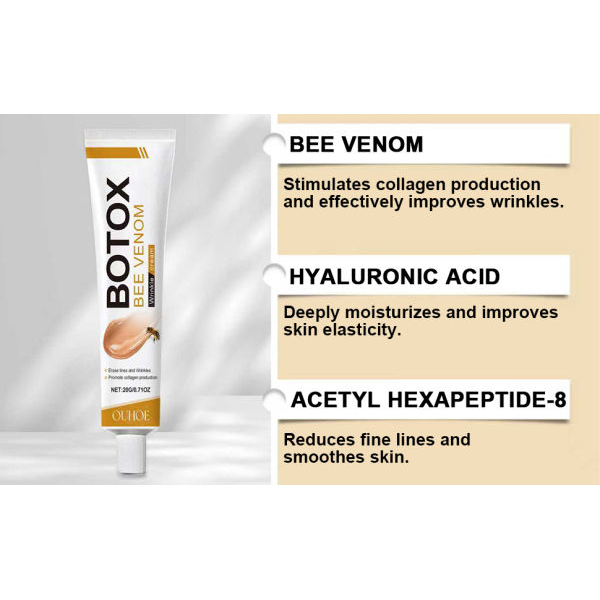 Botox Bee Venom Cream Anti-Aging Face Moisturizer | Wrinkle Removal, Firming & Lifting Cream | Deep Hydration & Skin Recovery | Suitable for All Skin Types (1pc) - Image 4