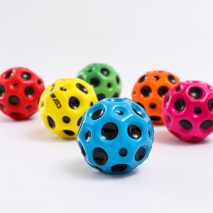Bouncing Ball /Moon Ball | Super Flexible Moonball Set of Six Assorted Colour Balls