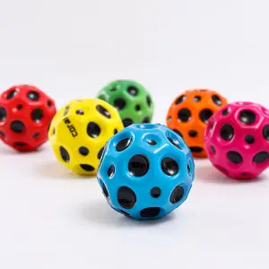 Bouncing Ball /Moon Ball | Super Flexible Moonball Set of Six Assorted Colour Balls