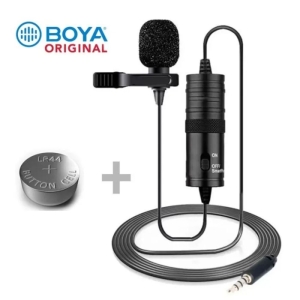 Boya BY M1 Clip On Mic for Phone DSLR PC
