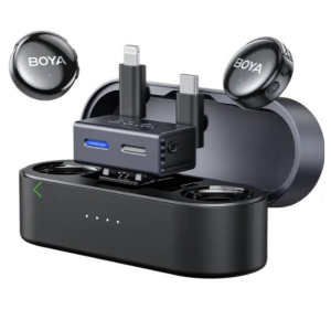 BOYA LINK 3 Wireless Mic | 2TX+1RX(Lightning +USB-C Adapter)+CC