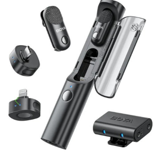 BOYA Magic 03 Wireless Mic | 2TX+ (USB-C+ 3.5mm TRS + Lightning) + CC