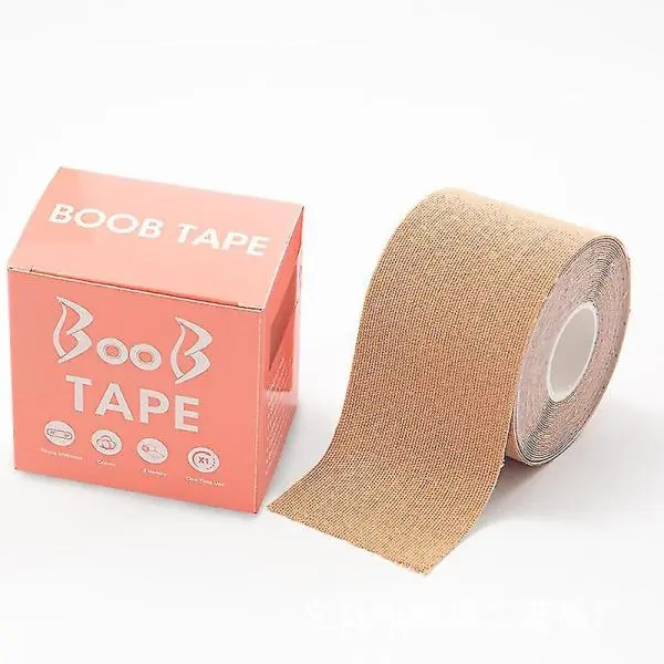 Breathable & Sweat-Proof Boob Tape - High-Quality Support for Women in Beige - Image 5
