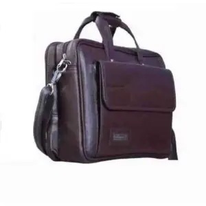 Brown 100% Original Leather Business Side Bag 2 Year Leather Gurentee By Mitrata