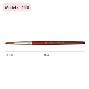 Brush Natural Red Wool Handle Nail Art Tool (Model 12)