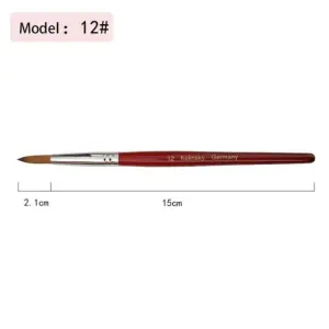 Brush Natural Red Wool Handle Nail Art Tool (Model 12)