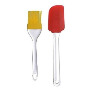 Bulfyss Silicone Basting Spatula and Brush Kitchen Oil Cooking Baking (random color) - Single Piece |
