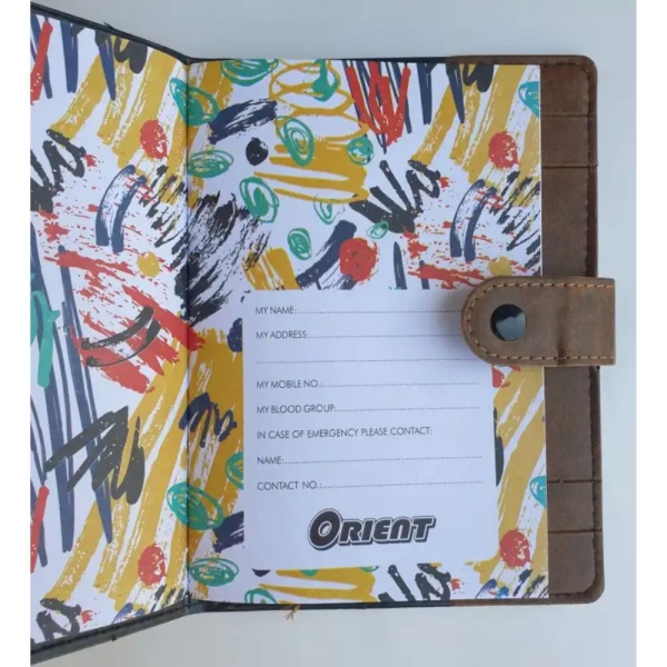 Button Lock Note Book For Executive - Image 3