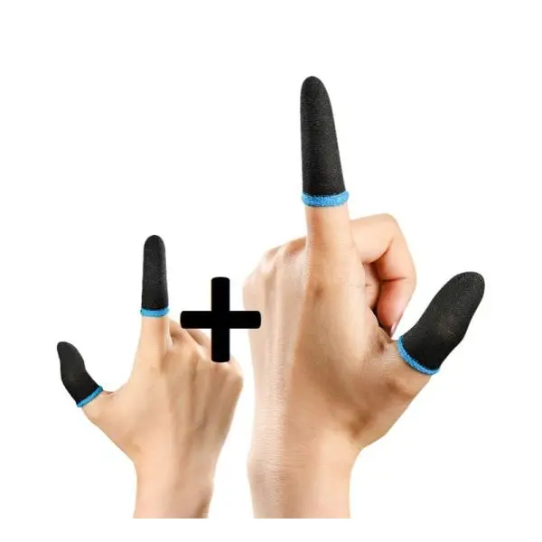 Buy 1 Get 1 Free ( 2 Pairs ) Pubg Mobile Game Finger Sleeve Controller For All Kind Of Mobile - Image 3